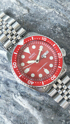 Secret Collection～RED～ STUNNING RED MODDED SEIKO 7S26-0020 SKX007 AUTOMATIC MEN'S