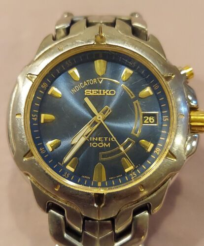 SEIKO Kinetic 5M62 0D10 Quartz Analog Men s Watch WatchCharts