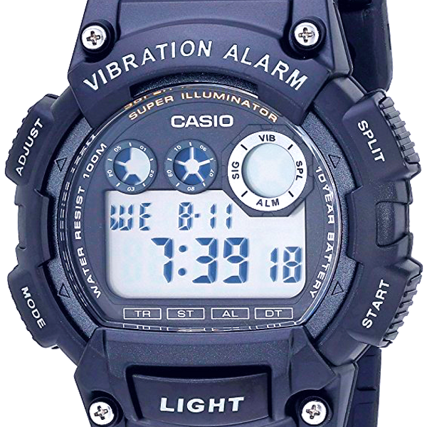 CASIO W735H MEN'S BLACK RESIN DIGITAL SPORTS WATCH ALARM CHRONOGRAPH WATCH 100M | WatchCharts ...