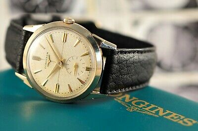 VINTAGE 1958 s Longines Gold Filled 32.5mm Manual Wind Watch