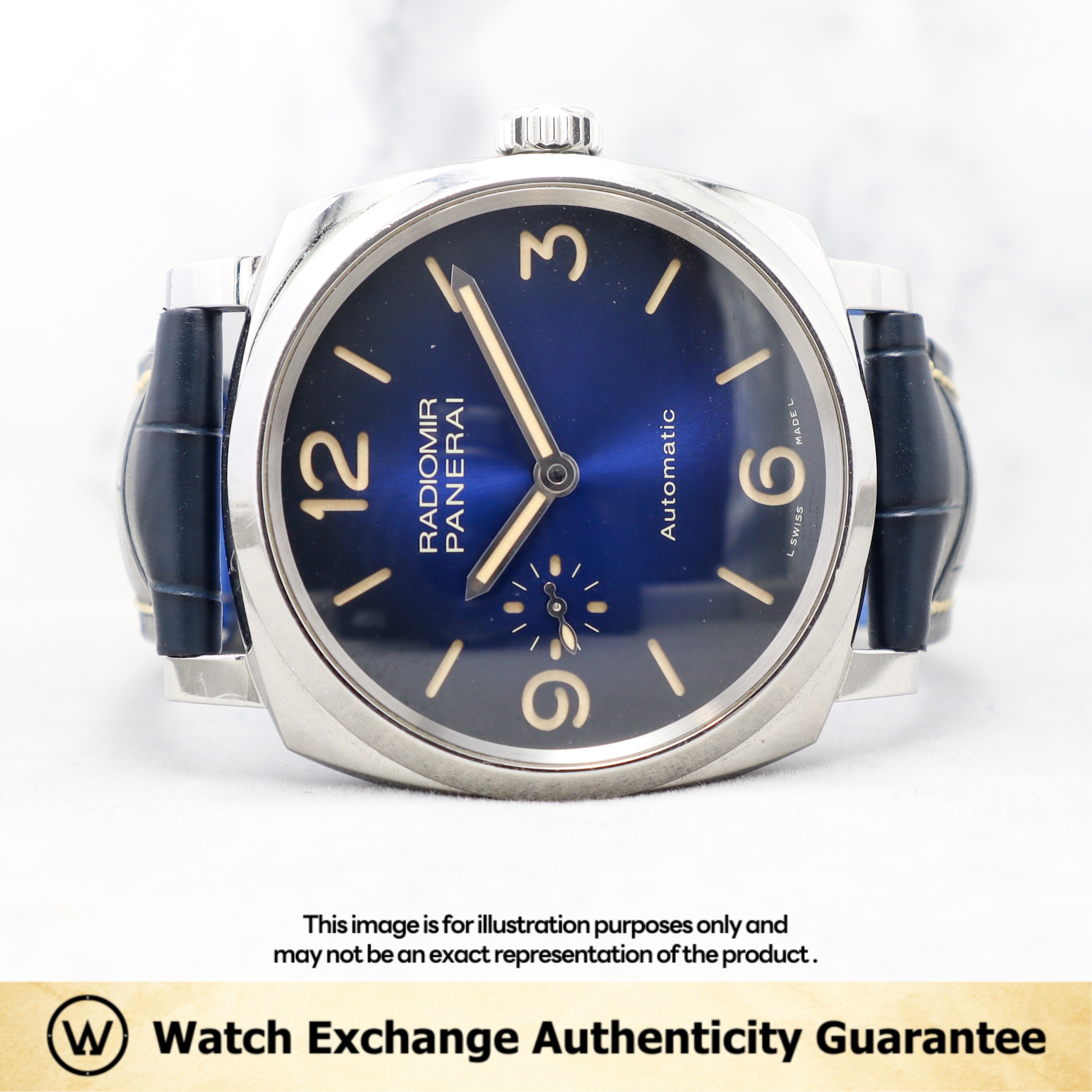 Mint Mar 2019 Panerai Radiomir 1940 3 Days Leather PAM00933 Blue