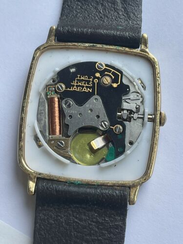 VINTAGE SEIKO QUARTZ WATCH 7439 5020 RO GOLD TONE DRESS WATCH