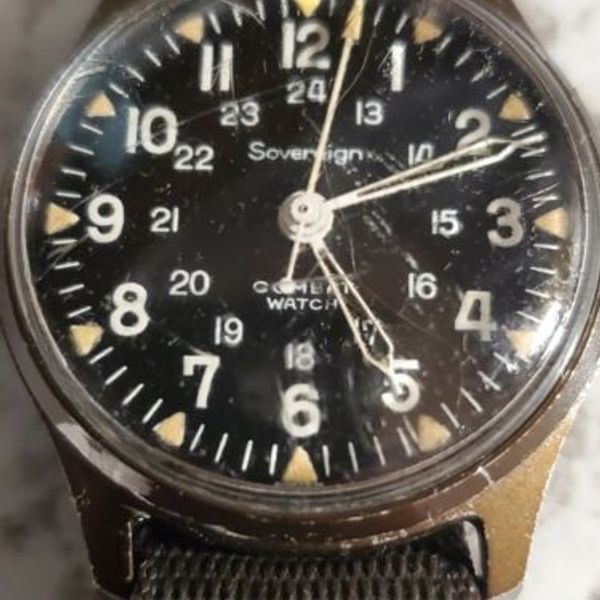 Vintage Military Sovereign Combat popular Watch