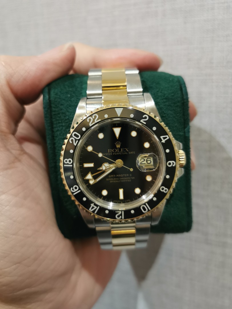 Rolex gmt shop master half gold