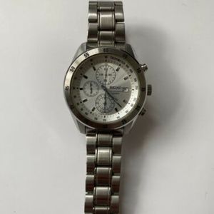 MEN'S SEIKO 7T92-0LV0 CHRONOGRAPH WATCH - UNWORN AND BOXED