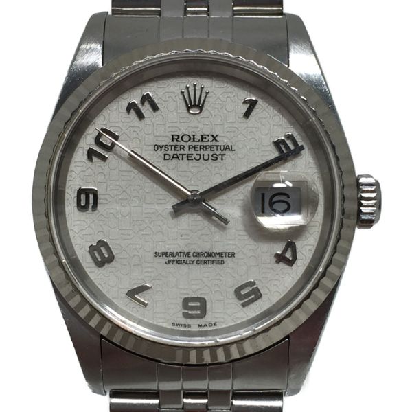 [Used] ROLEX Rolex Datejust self-winding watch 16234 K number C rank ...
