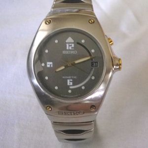 Seiko Arctura Kinetic Watch Stainless Steel 5M42 0E30, Monochrome |  WatchCharts