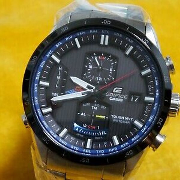 CASIO EDIFICE SOLAR BAND 6 100M F1 RACING CHRONO ALARM 5239 EQW A1100RB NOS WatchCharts Marketplace