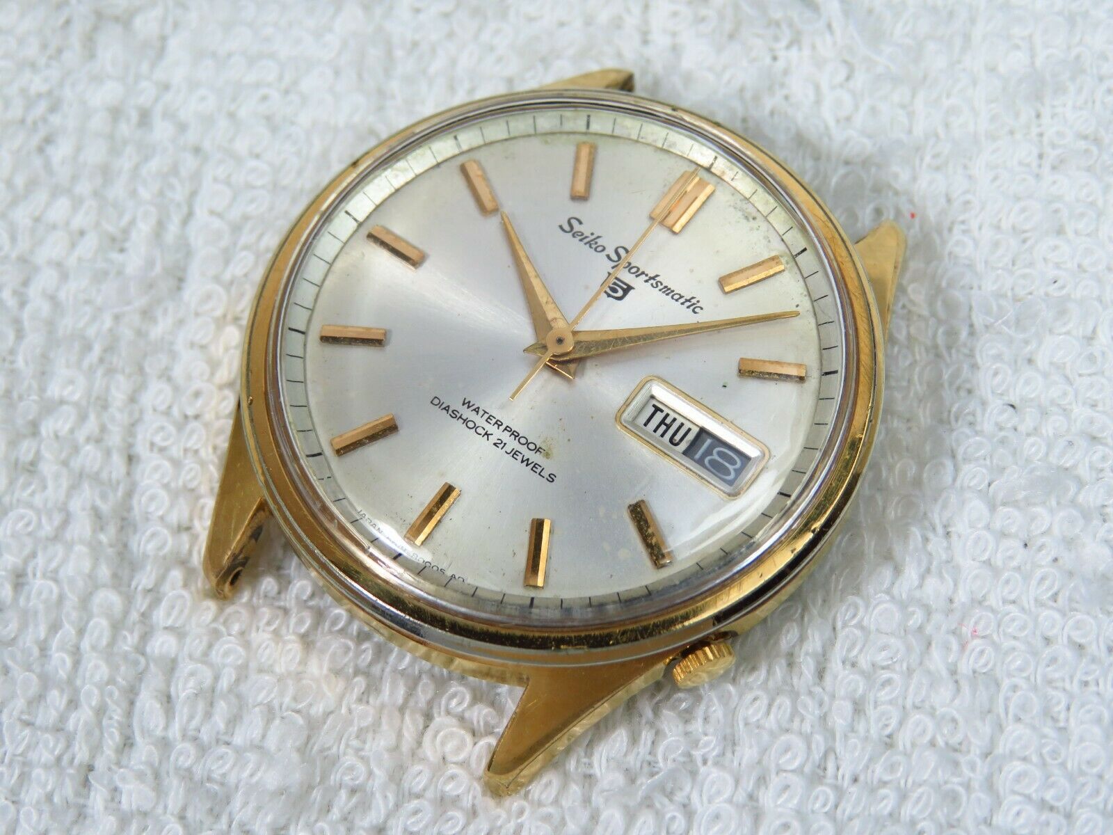 Vintage 1965 Seiko Sportsmatic 5 watch (6619 - 8030) EGP case