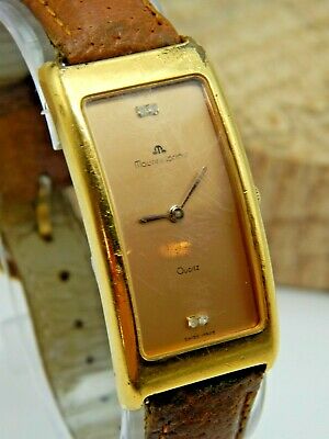 Maurice Lacroix Fiaba 47109 Gold Plated Diamond Dial Gents wrist