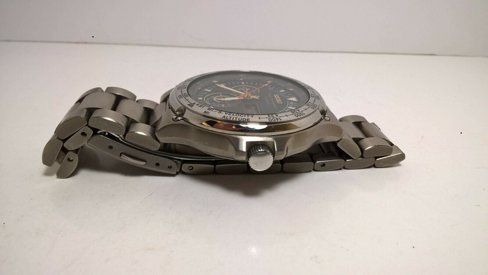 Very Rare Titanium Seiko Space Navigator 6M23-7010 SBBD005