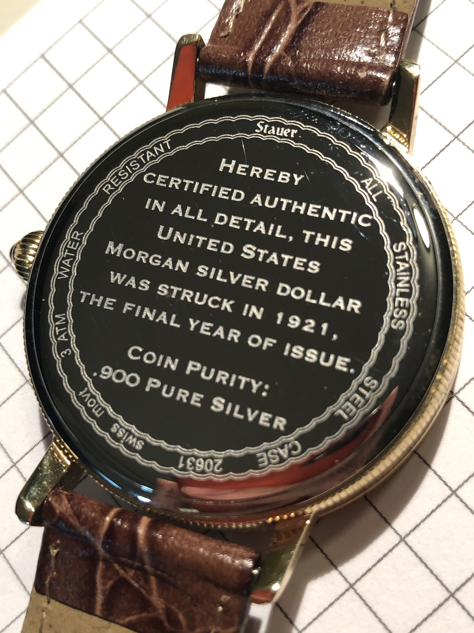 Stauer morgan hotsell silver dollar watch