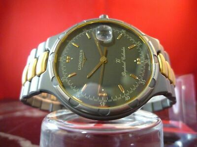 LONGINES L234.2 CONQUEST Ti PERPETUAL CALENDAR GOLD GRAY VINTAGE