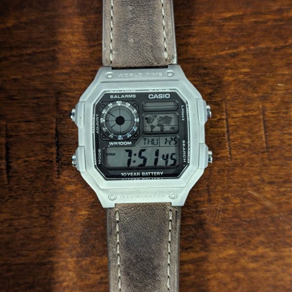 FS: [$170 shipped] Casio AE1200, cased in steel SKXMOD with Vario Strap ...