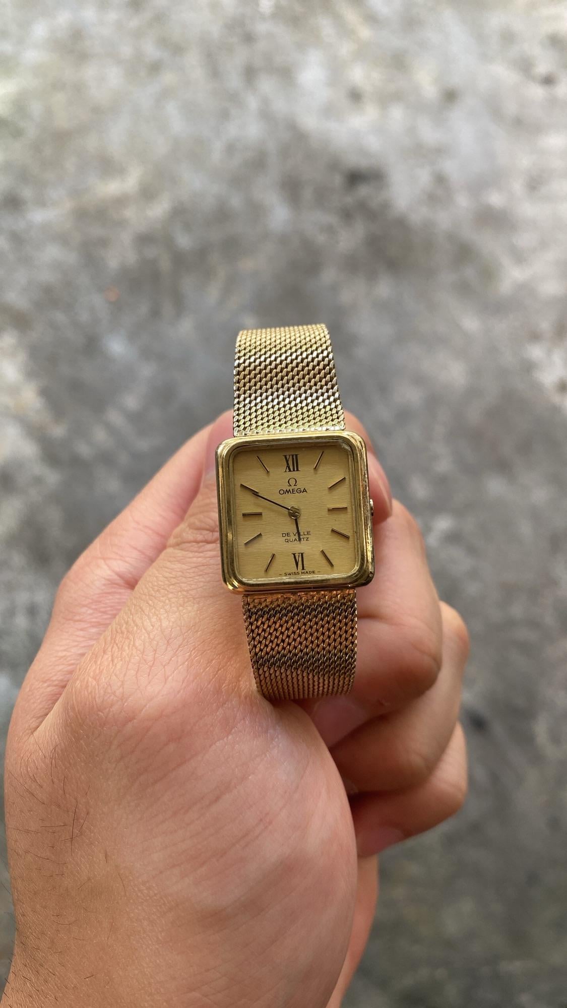 Omega 10k discount gold filled watch