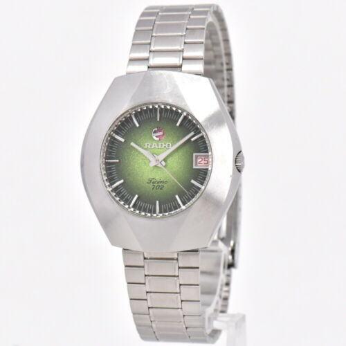 Auth RADO Ticino 702 Automatic Date Green gradation Dial Men's