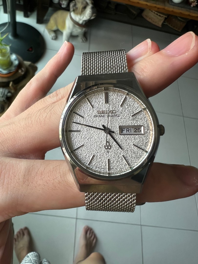 Seiko grand quartz 4843 8050 diamond dust dial | WatchCharts
