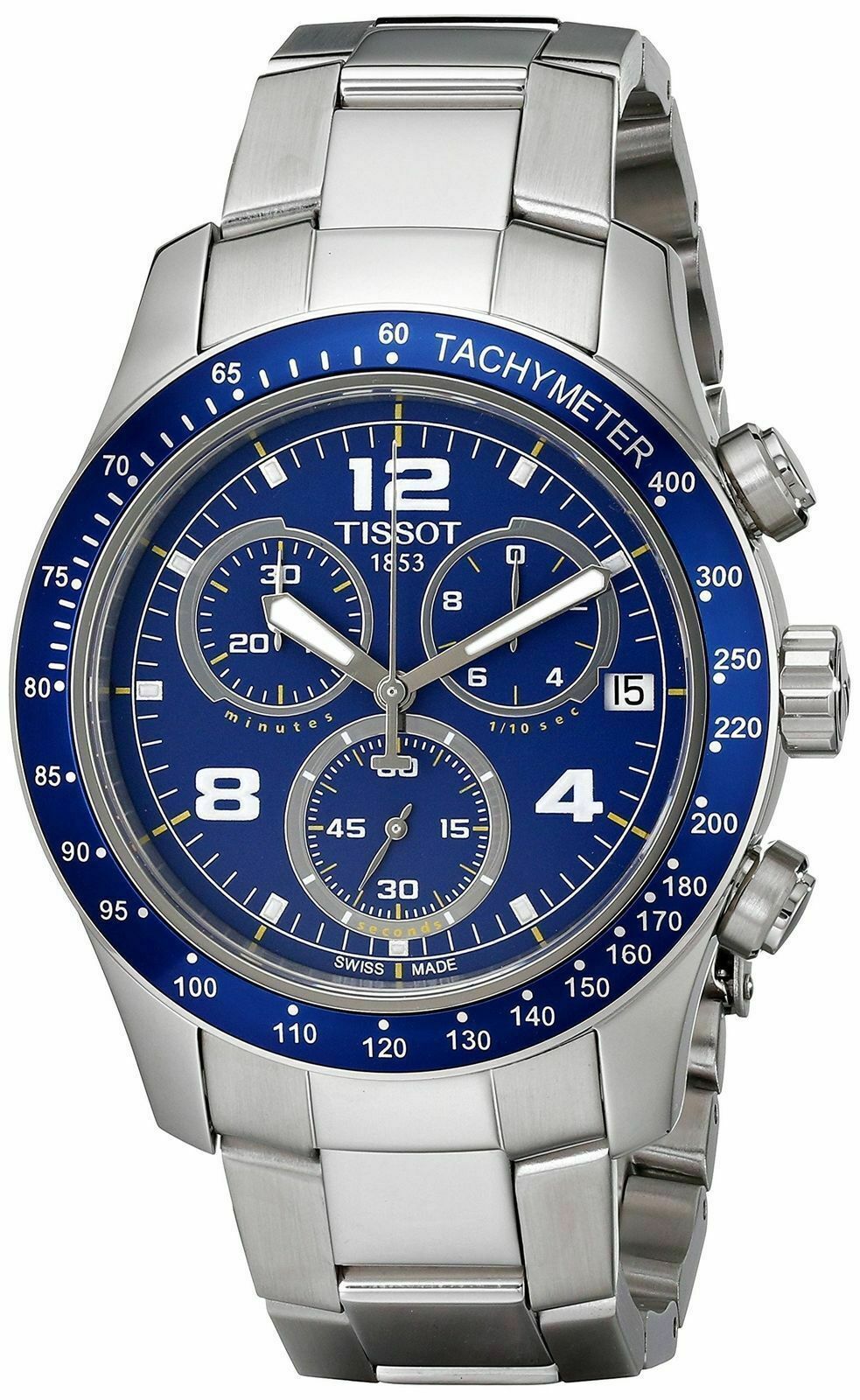 TISSOT T Sport V8 Blue Dial Stainless Steel Men s Watch Chron T039