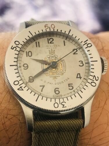 Vintage Men s Rare S.S 1937 Longines Weems US Navy Academy