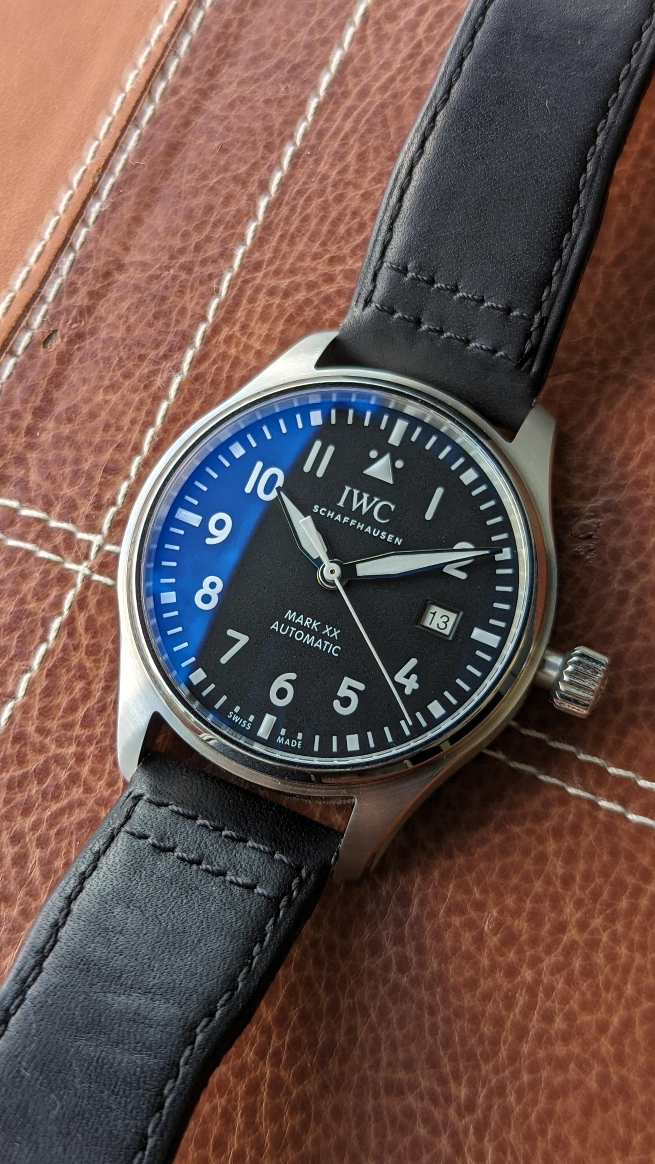 IWC Mark XX ストラップ（XSサイズ） IWC Genuine Rubber Strap XS Easy X-Change 20mm for Mark XX