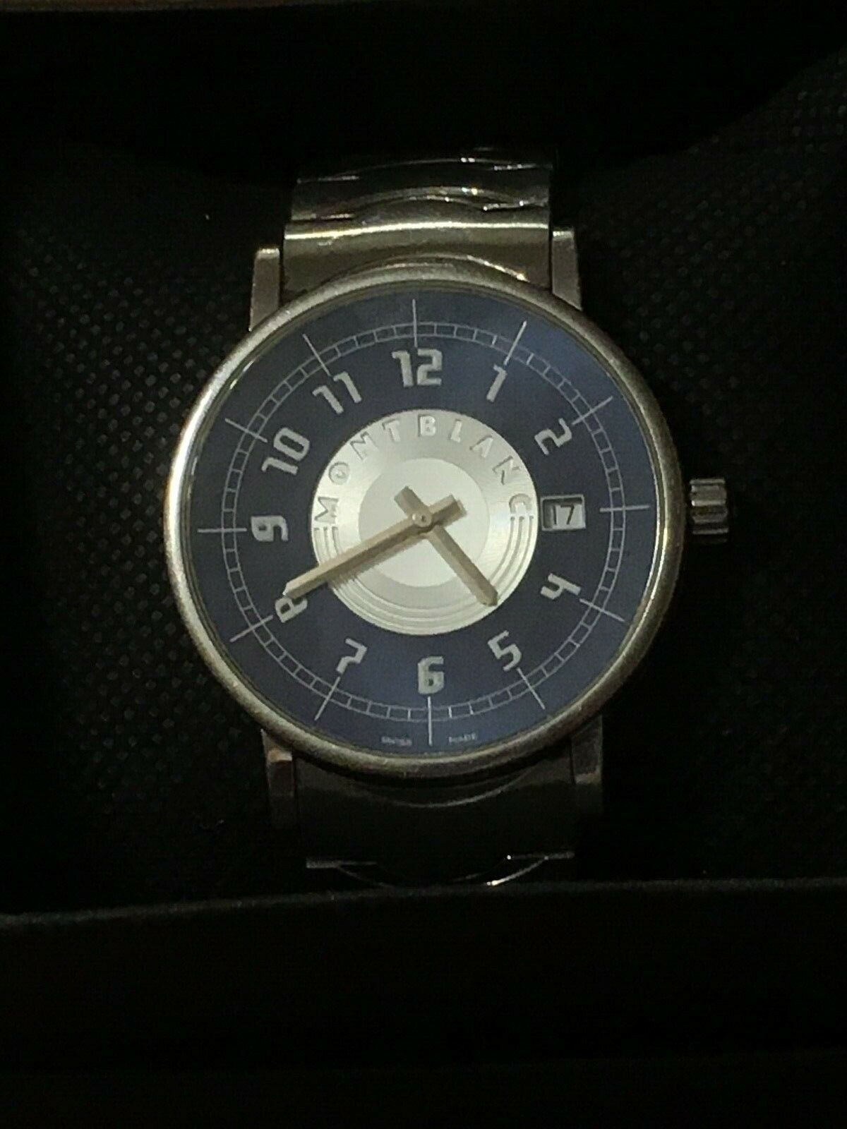 MONTBLANC Summit 7045 Blue & Silver Dial Stainless Steel