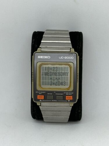 Vintage Seiko UC-2000 Men's Wrist Computer Digital Watch Only