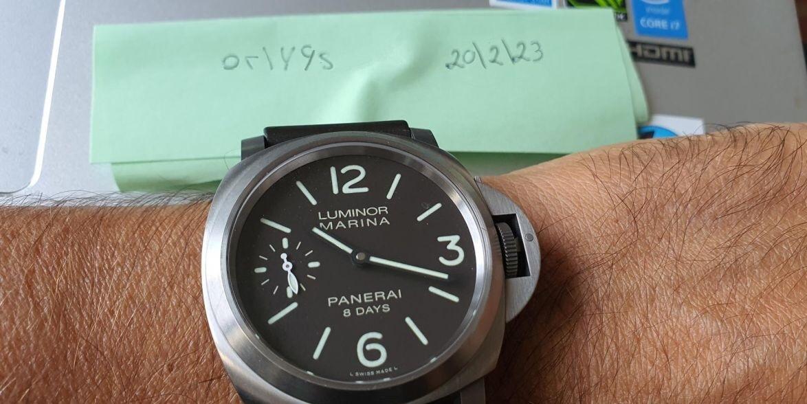 WTS Panerai Mariner Luminor 8 Days PAM 00564 44mm WatchCharts