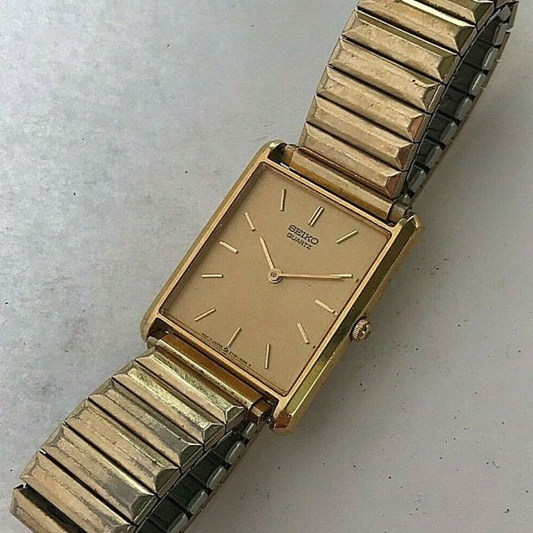 Vintage Seiko Quartz rectangular mens watch, ref.# 5Y30-5069 RO |  WatchCharts