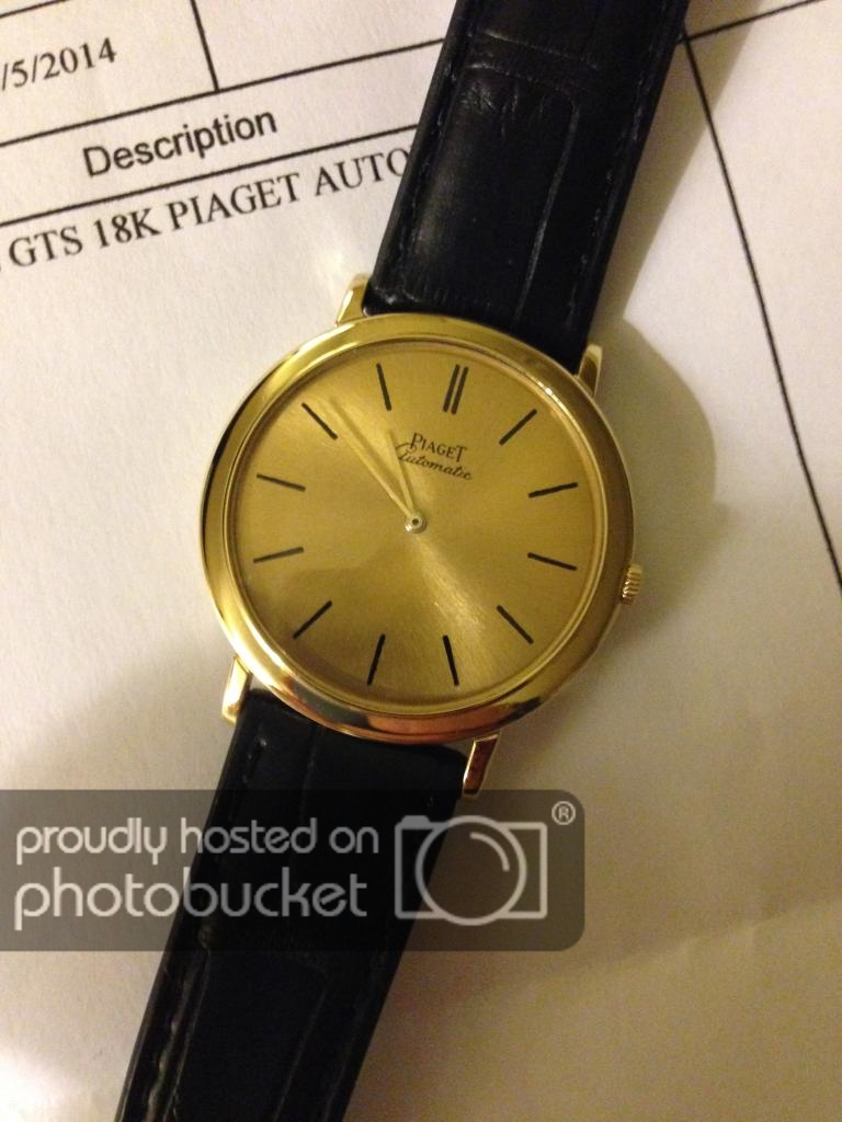 FS MINT Piaget 18K ultra thin caliber 12P vintage automatic circa