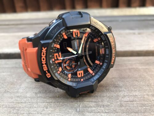 g shock sky cockpit orange