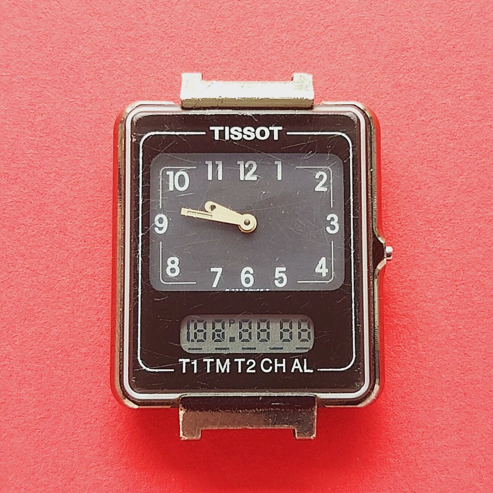 Tissot Twotimer watch Digital and analog display retro vintage