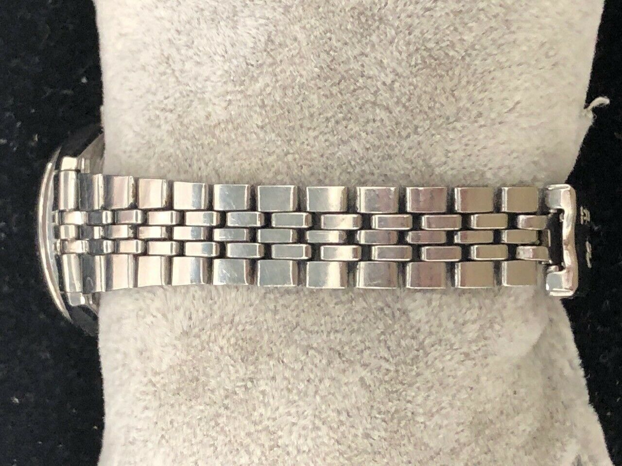 Vintage Ladies Seiko SQ 4303-0029 Silver Tone Day Date Watch New