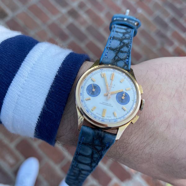 [WTS] Vintage (gold plated)FLICA Chronograph (perfect working condition ...