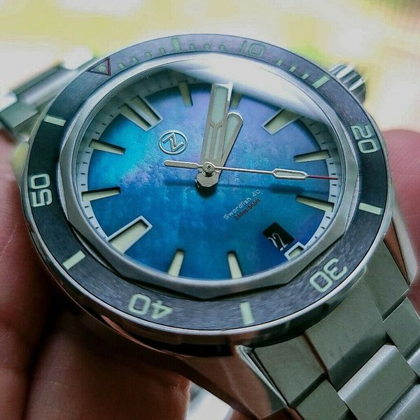 Zelos Swordfish 40 SS MOP Blue Mother of Pearl, Stunning! WatchCharts
