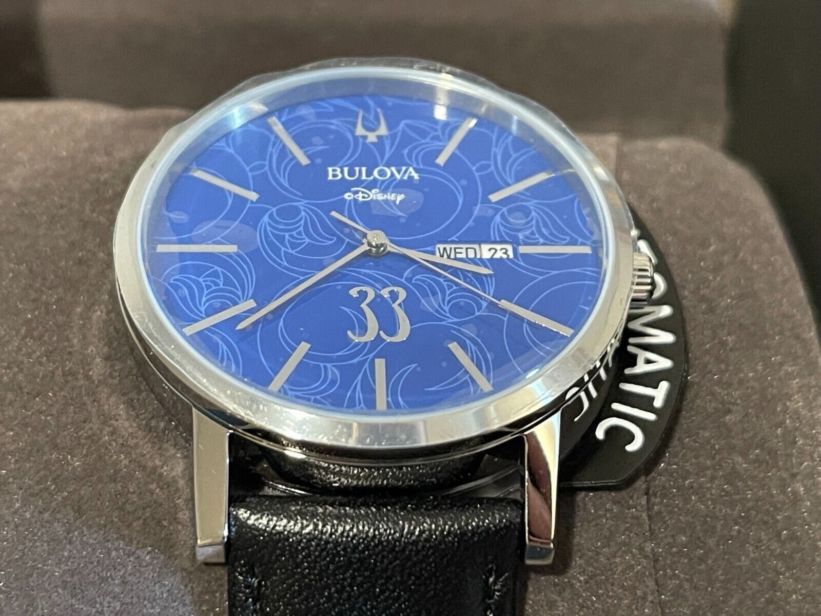 Men's Bulova Watch, Club 33, Disneyland, NIB, Automatic, Leather