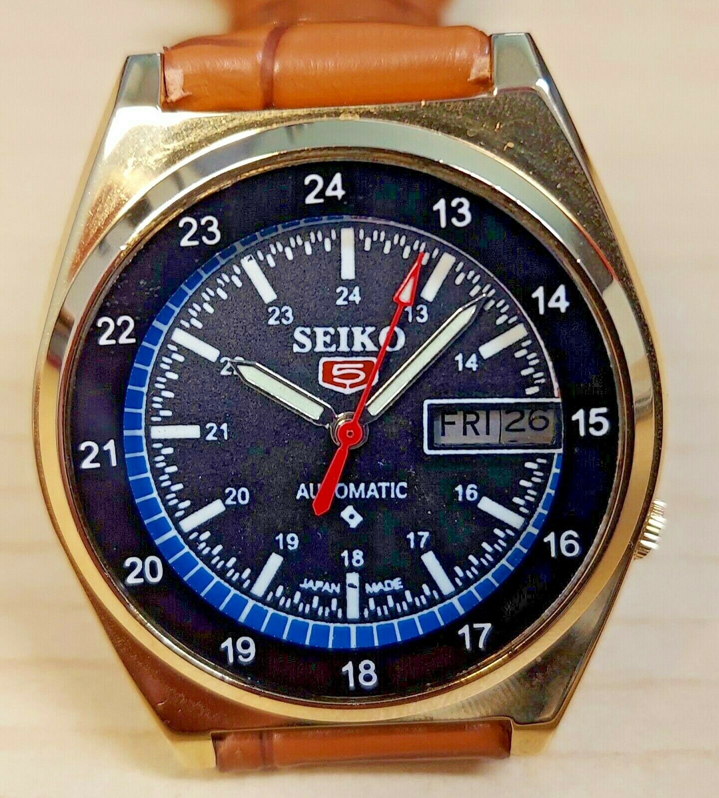 Vintage Seiko 5 Automatic Watch 7009-3040 F, New Strap | WatchCharts