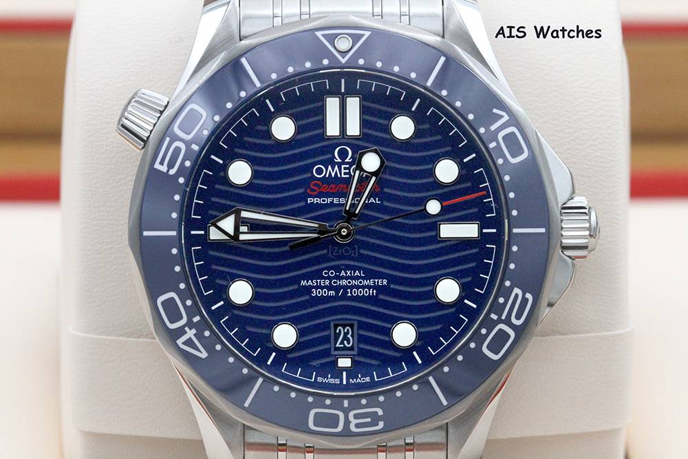 FSOT Omega Seamaster 300M SS 42MM Diver Blue Wave Dial 210.30