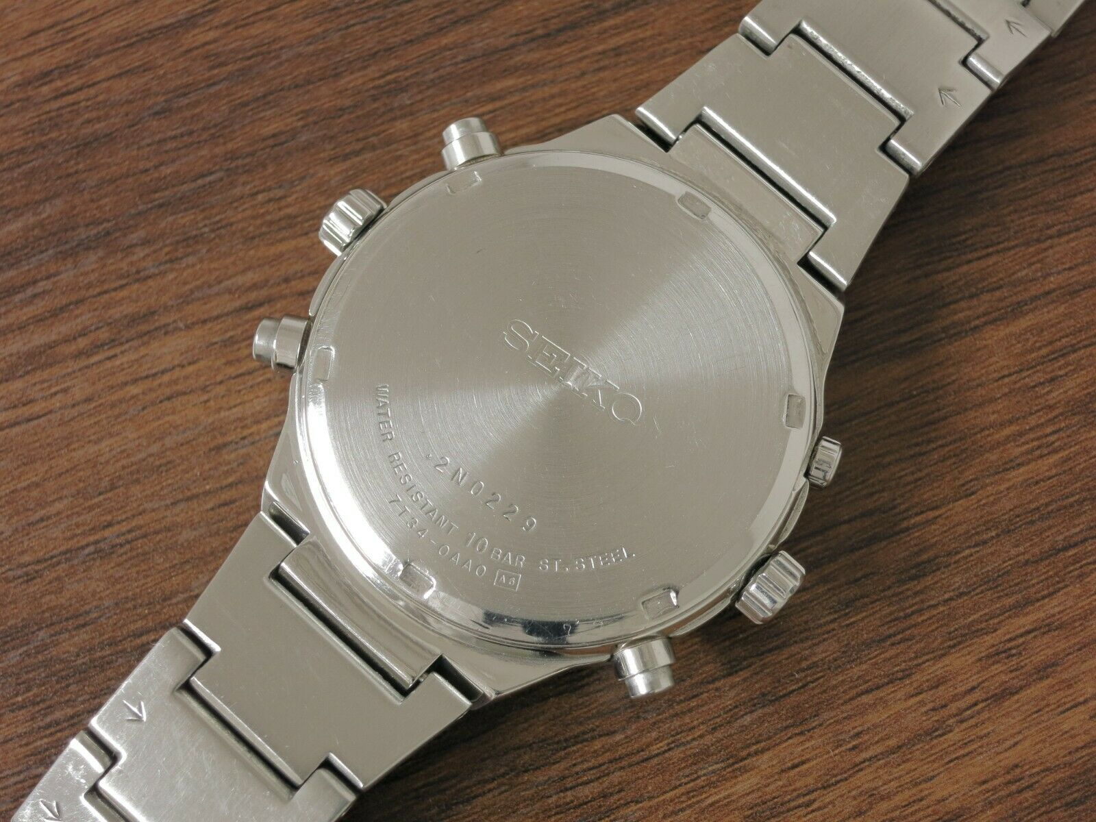 SEIKO 7T34-0AA0 パイロットウォッチ クロノグラフ デイト 希少！セイコー✦スカイプロフェッショナル4つ目クロノアラーム