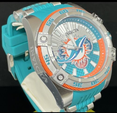 Invicta NFL Miami Dolphins Men's Watch 52mm, steel, green 41984