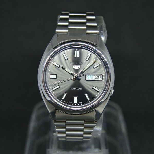 Seiko SNXS79K Automatic Grey Dial Bracelet Watch Day Date | WatchCharts