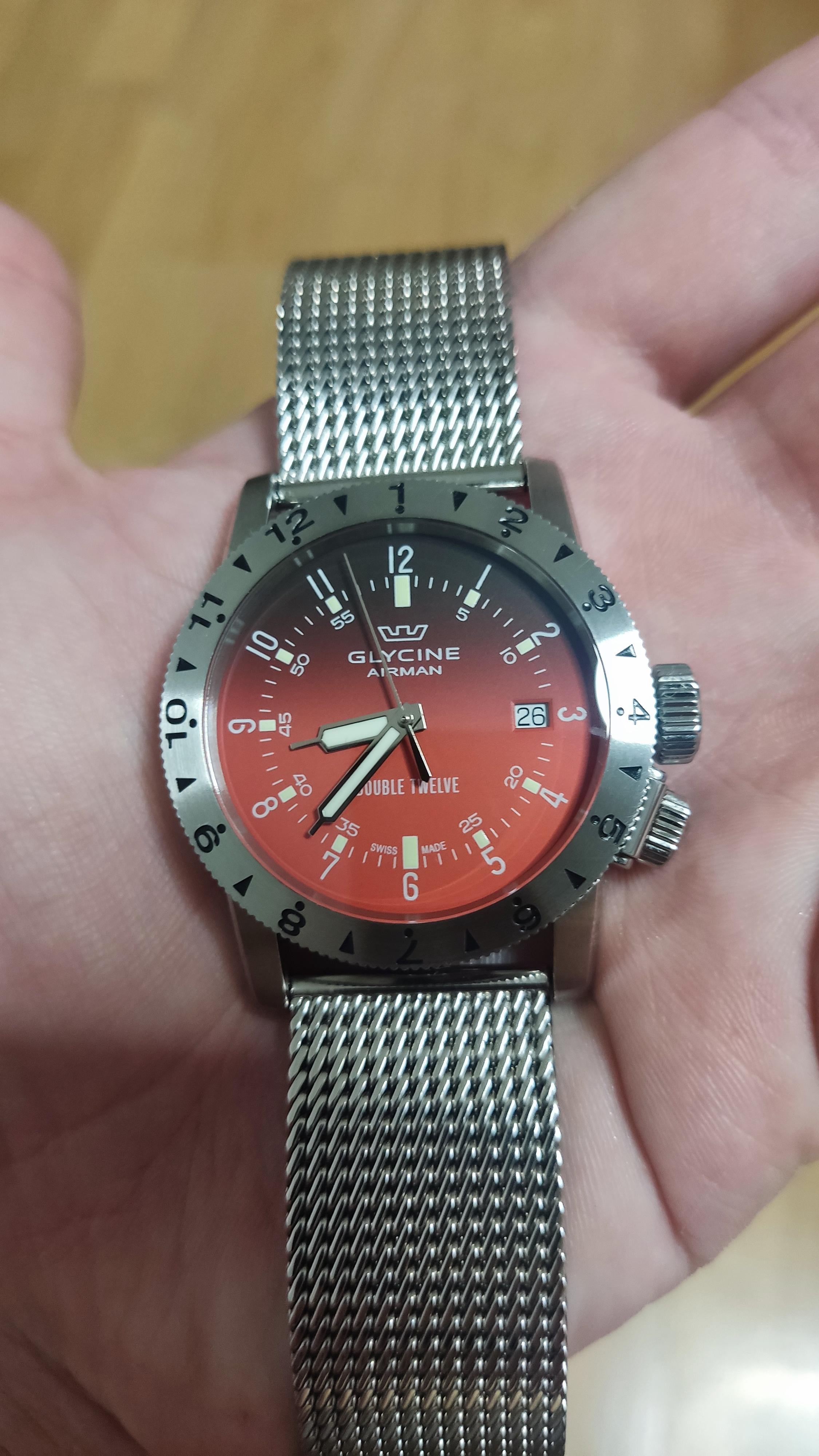 WTS Glycine Airman Double Twelve Automatic WatchCharts Marketplace