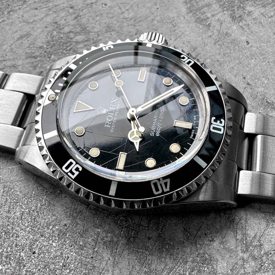 1985 Rolex 5513 Stainless Steel Submariner Glossy Spider Dial