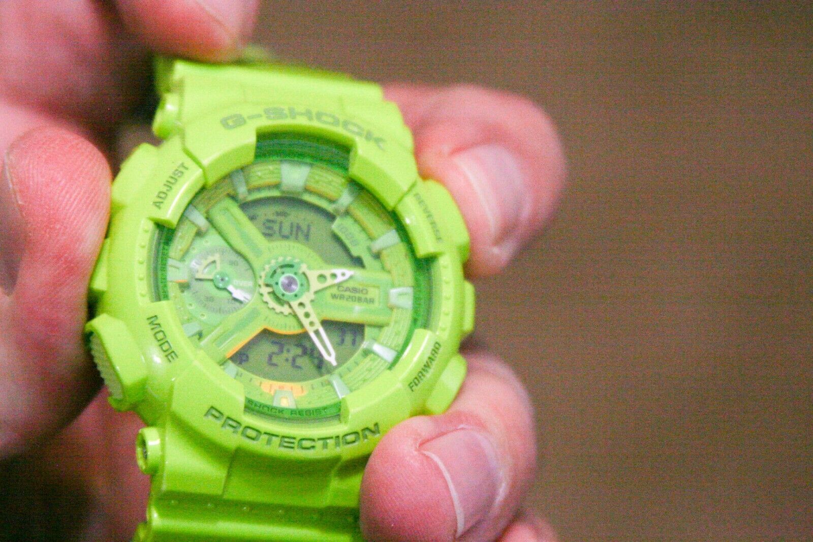 Casio G-Shock GA110 Base Hyper Colors Ladies Watch GMA-S110CC Neon