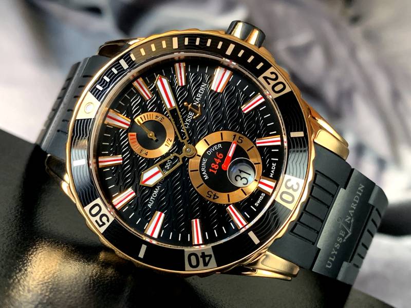 FS Ulysse Nardin Maxi Marine Diver Chronometer Rose Gold