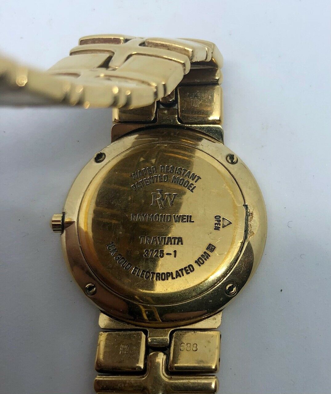 Raymond Weil Traviata 3725-1 RARE full jewel face mans watch