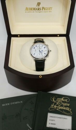 Audemars Piguet Millenary Chronograph Mens Wrist Watch Box Papers