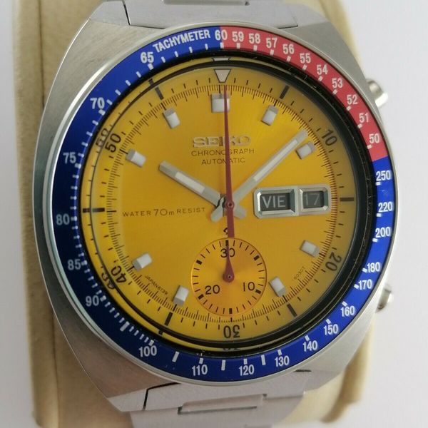 Vintage Automatic Water 70m Resist Seiko Pogue 6139 6002 Men Wrist ...