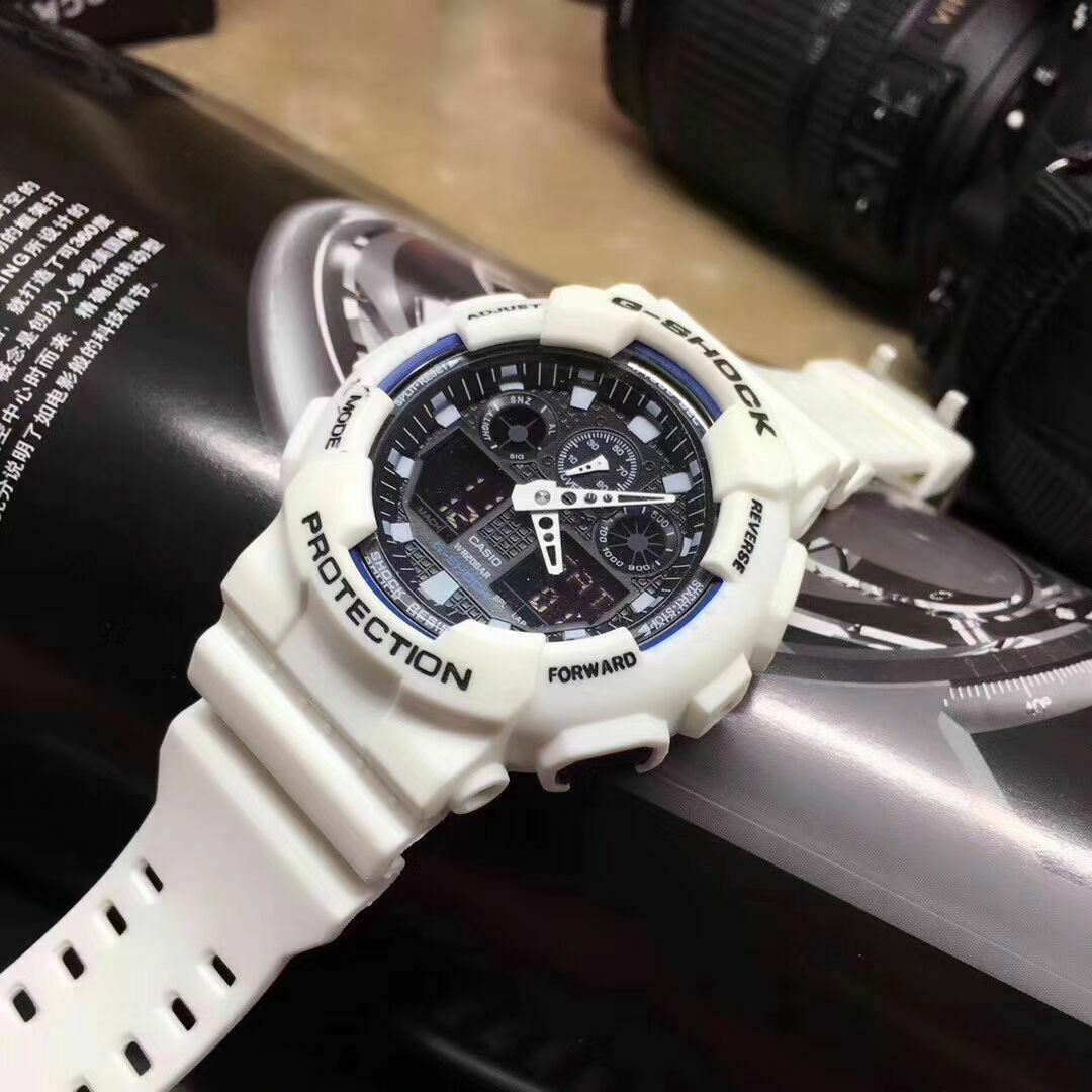Casio G-Shock Dual GA-100B- Marketplace WatchCharts | Strap Gents Mens 7AER Display Resin Watch Chronograph