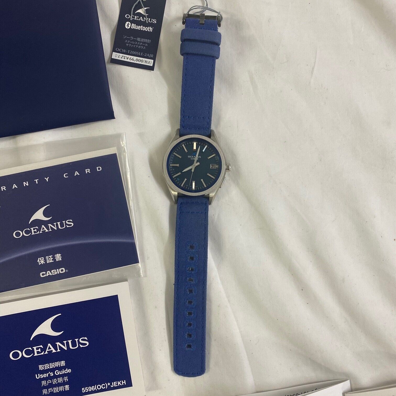 Casio Oceanus Watch Blue OCW-T200SLE-2AJR Solar, Bluetooth