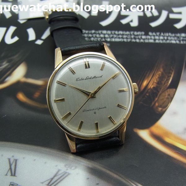 SEIKO LORD MARVEL DIASHOCK 15023E LM 23 JEWELS HAND WINDING 1962's ...